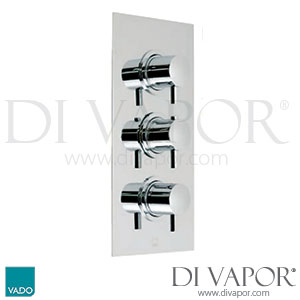 VADO CEL-128B-3/4-C/P Celsius Concealed 3 Handle Thermostatic Shower Valve Spare Parts