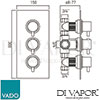 VADO CEL 128CSQ 34 CP Spare Parts Diagram