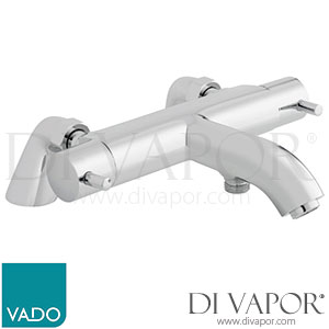 VADO CEL-131T-C/P Celsius Exposed Pillar Mounted Thermostatic Bath Shower Mixer without Shower Kit Spare Parts