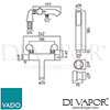 VADO CEL-131T-K-CP Spare Parts Diagram