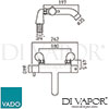 VADO CEL 134T CP Spare Parts Diagram