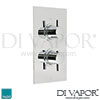 VADO Celsius Concealed 2 Outlet 2 Handle Shower Diverter Spare Parts