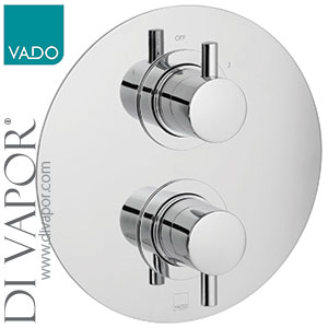 VADO Celcius CEL-148D/2/RO-C/P Round Concealed Shower Mixer Valve - 196mm