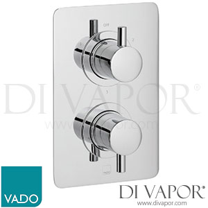 VADO CEL-148D/3/SQ-C/P DX Celsius 3 Outlet, 2 Handle Concealed Thermostatic Valve with Soft Square BackPlate Spare Parts