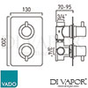 VADO CEL 148DSQ CP DX Spare Parts Diagram