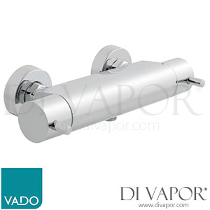 VADO CEL-149-3/4-C/P Celsius 3/4 Exposed Thermostatic Shower Valve Wall Mounted
