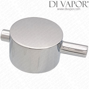 Round Flow Handle Used on Same Valve as Chatsworth CH189272 Thermostatic Cartridge - CH189272XG9W2 Compatible Spare - Chrome