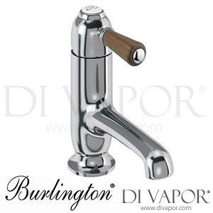 Burlington CH19 WAL Chelsea Straight Basin Mixer Tap with Walnut Lever Spare Parts