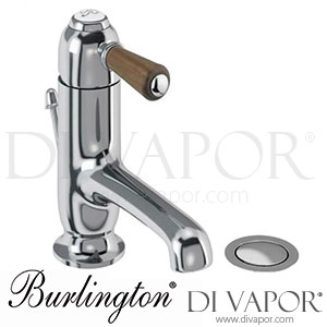 Burlington CH20 WAL Chelsea Straight Basin Mixer with Walnut Lever & Pop Up Waste Tap Spare Parts