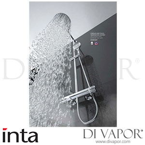 Inta CH20012CP Chronos Safe Touch Thermostatic Shower with Overhead Soaker and Flexible Slide Rail Kit Spare Parts