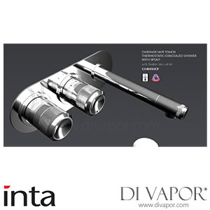 Inta CH40010CP Chronos Safe Touch Thermostatic Concealed Shower with Spout and Flexible Slide Rail Kit Spare Parts
