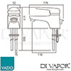 VADO CHE 100 CP Spare Parts Diagram