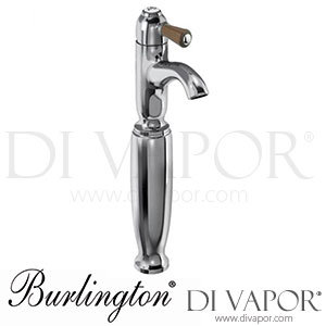 Burlington CHE2 WAL Chelsea Curved Tall Basin Mixer Tap with Walnut Lever Spare Parts