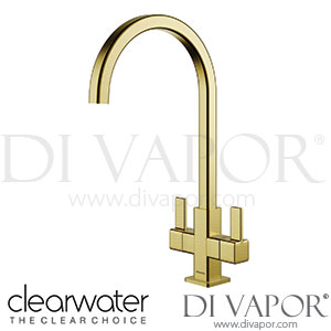 Clearwater CHE2BB Cherika C Twin Lever Brushed Brass Monobloc Kitchen Mixer Tap Spare Parts