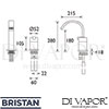 Bristan CL 2HBF C Spare Diagram
