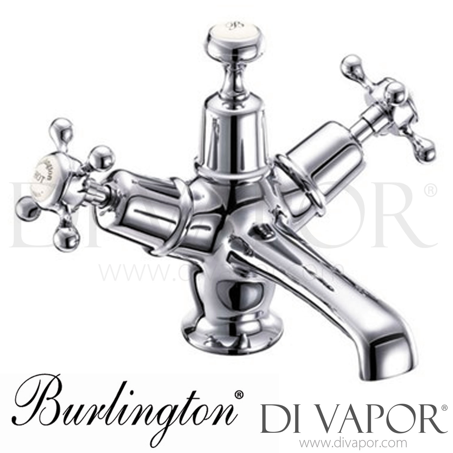 Burlington CL6QT BLA CL6 BLAQT Claremont Basin Mixer Tap with Click