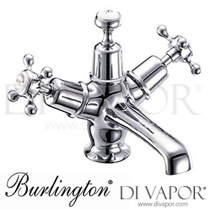 Burlington CL6-QT NKL Claremont Basin Mixer Tap with Click-Clack Waste Spare Parts
