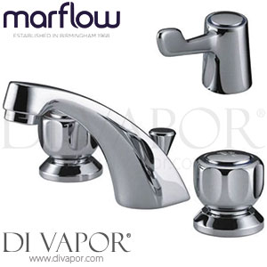 Marflow CLA400 Consort Three Hole Basin Mixer Lever with Pop Up Waste Spare Parts