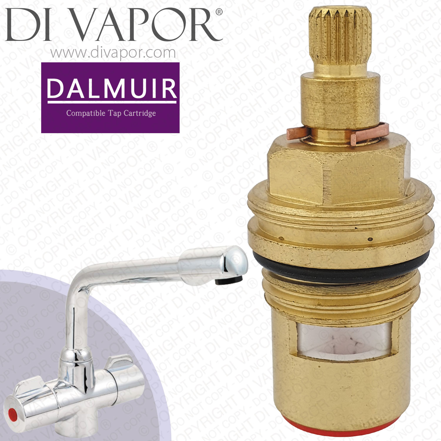 Cooke & Lewis Dalmuir Hot Tap Cartridge Compatible Spare Part