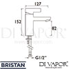 Bristan CLI BAS C Mixer Spares Diagram