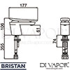 Bristan CLR 1HBF WHT Spare Diagram