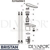 Bristan CLR BASNW C Spare Tech Diagram