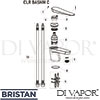 Bristan CLR BASNW WHT Spare Tech Diagram
