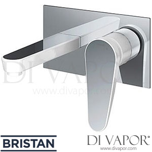 Bristan CLR WMBF WHT Claret Wall Mounted Bath Filler - White & Chrome - 24/06/2015 - Tap Spares