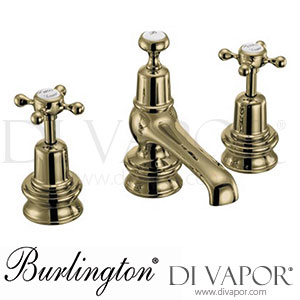 Burlington CLR12-QT GOLD Claremont Regent 3 Tap Hole Mixer with Pop-Up Waste Tap Spare Parts