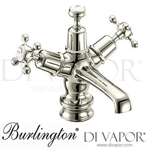 Burlington CLR6-QT NKL Claremont Regent Basin Mixer Tap with Click-Clack Waste Spare Parts