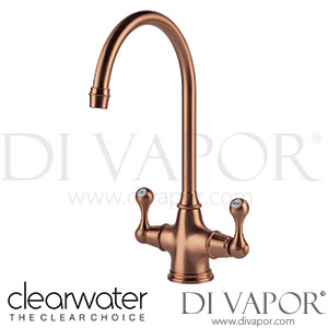 Clearwater CO2BC Coriolis Twin Lever Brushed Copper Monobloc Kitchen Mixer Tap Spare Parts