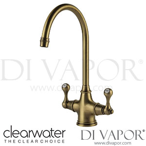 Clearwater CO2BZ Coriolis Twin Lever Brushed Bronze Monobloc Kitchen Mixer Tap Spare Parts