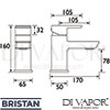 Bristan COB 1HBF C Spare Diagram