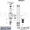 Bristan COB BAS C Mixer Spare Tech Diagram