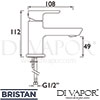 Bristan COB SMBAS C Mixer Spare Diagram