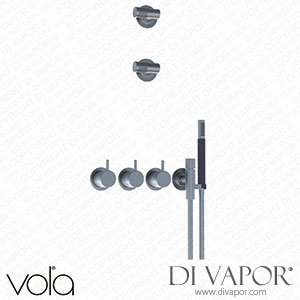 Vola Thermostatic Mixer with 3-Way Diverter (COMBI-23) Spare Parts