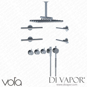 Vola 3/4 Inch Thermostatic Mixer with 3-Way Diverter (COMBI-8S) Spare Parts