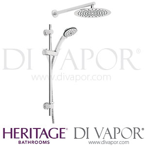 Heritage CONKIT02 Contemporary Fixed Shower Head With Flexible Kit Spare Parts