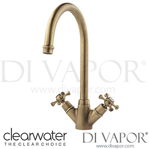 Clearwater COTB Cottage Twin Lever Brushed Bronze Monobloc Kitchen Mixer Tap Spare Parts