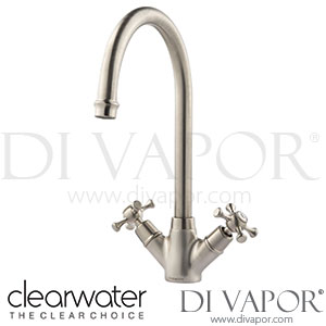 Clearwater COTN Cottage Twin Lever Brushed Nickel Monobloc Kitchen Mixer Tap Spare Parts