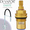 Carron Phoenix Dante Noir Tap Cartridge Cold - 28 Spline, 1/2" Compatible Tap Valve