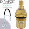 Carron Phoenix Dante Noir Tap Cartridge Hot - 28 Spline, 1/2" Compatible Tap Valve (CP-1140)