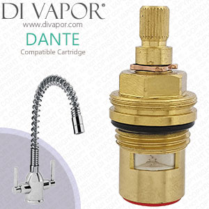 Carron Phoenix Dante Spiral Tap Cartridge Hot - 28 Spline, 1/2