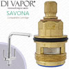 Carron Phoenix Savona L Tap Cartridge Cold - 28 Spline, 1/2" 133.0358.055 Compatible Tap Valve (3308R) - CP-1192