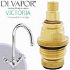 Carron Phoenix Victoria Tap Cartridge Cold - 24 Spline, 1/2" 133.0069.968 Compatible Tap Valve - 1254R (CP-1200)