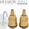 Carron Phoenix Bali Tap Cartridges Hot & Cold Pair - 20 Spline, 1/2" 133.0440.352 Compatible Tap Valve