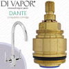 Carron Phoenix Dante Cold Tap Cartridge - 28 Spline, 1/2" with 28mm Collar Compatible Tap Valve - CP-2256