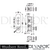 Hudson Reed Revolution Three Outlet Push-Button Shower Valve Dimensions
