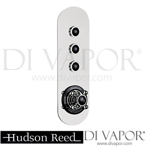Hudson Reed Topaz Black Traditional Three Outlet Push-Button Shower Valve - CPB6312 Spare Parts