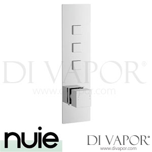 Premier / Nuie CPB7312 Push Button Valves Square Push Button Valve - Three Outlet Shower Spare Parts
